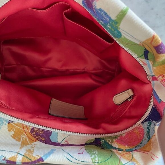 COACH Stamped Signature C Duffle Hobo Crossbody Shoulder Bag 31183E - Picture 11 of 17